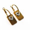 Bella Heart Hoop Earrings
