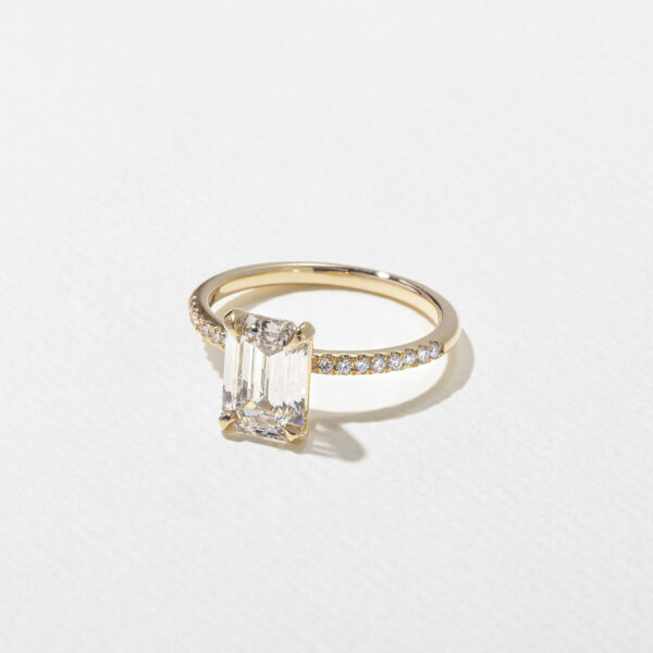 2ct Emerald Lab Grown Diamond Engagement Ring Aria Jewellery