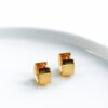 contemporary-cube-huggies-earrings