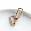Gold Graduated Oval Earrings