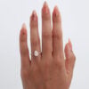 Lab Grown Diamond Pear Pavé Ring