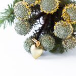 Puffed Gold Heart Pendants