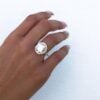 Sterling Silver Oval CZ Ring