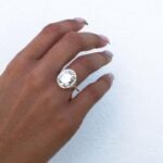 Sterling Silver Oval CZ Ring