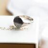 Engraved Fingerprint Signet Ring