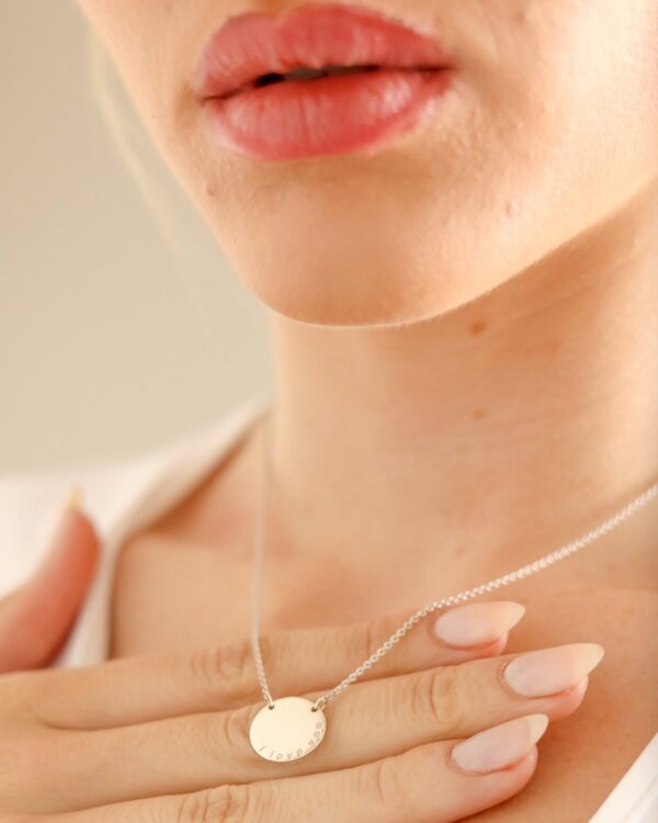 Personalised Engravable Disc Necklace