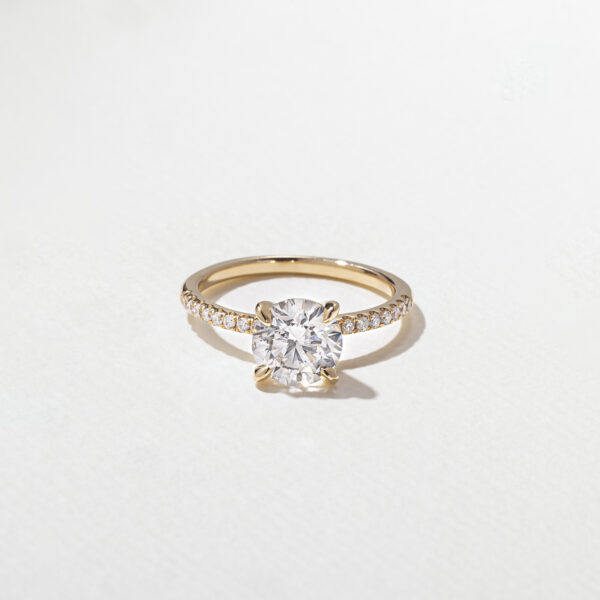 2ct Round Lab Diamond Pave Ring South Africa