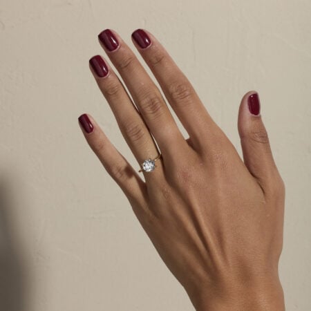 2ct Round Lab Diamond Solitaire Ring