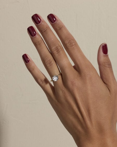 2ct Round Lab Diamond Solitaire Ring