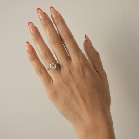 Oval Lab Grown Diamond Engagement Ring
