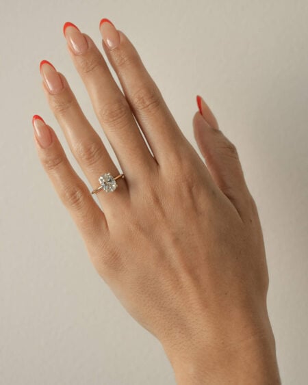 Oval Lab Grown Diamond Engagement Ring