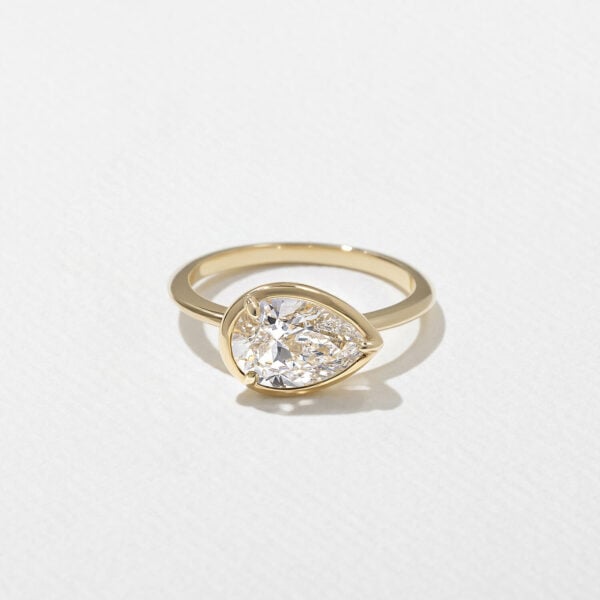 Pear Bezel Lab Diamond Engagement Ring South Africa (1)