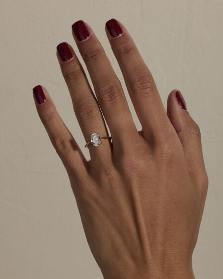 Solitaire Oval Lab Grown Diamond Ring