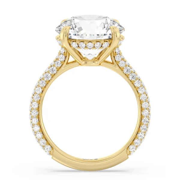Studded Gallery 3ct Round Moissanite Engagement Ring South Africa