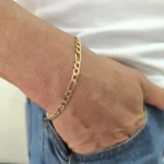 Gold Figaro Bracelet 6.2mm