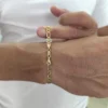 Gold Figaro Bracelet 6.2mm Aria Jewellery