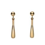 Dangle 9ct Gold Teardrop Earrings