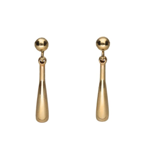 Dangle 9ct Gold Teardrop Earrings