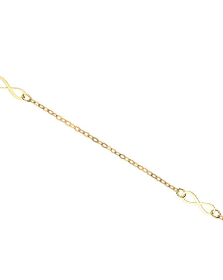 9ct Gold Infinity Necklace
