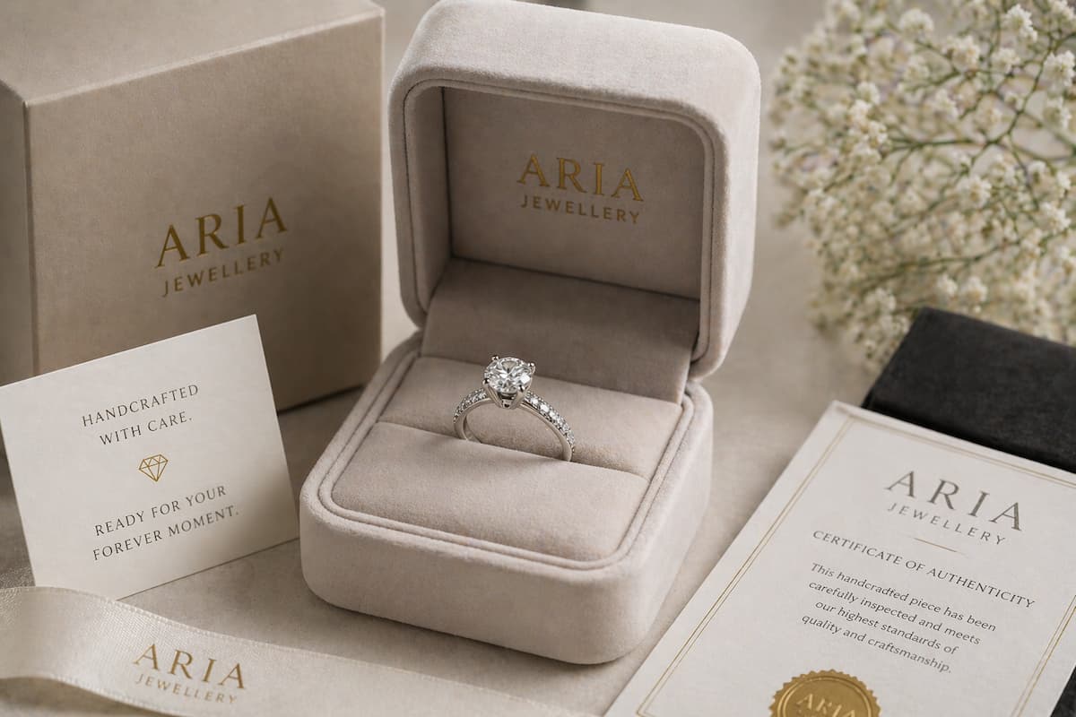 Bespoke engagement ring delivery
