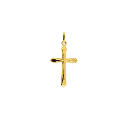 Faceted 9ct Gold Cross