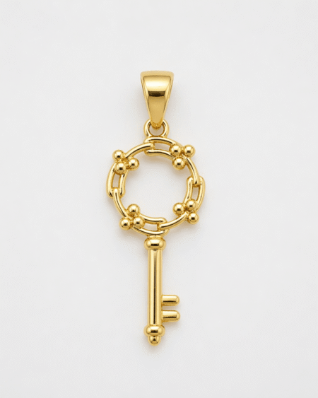 Gold Antique Key Pendant
