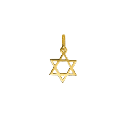 Gold Star of David Charm