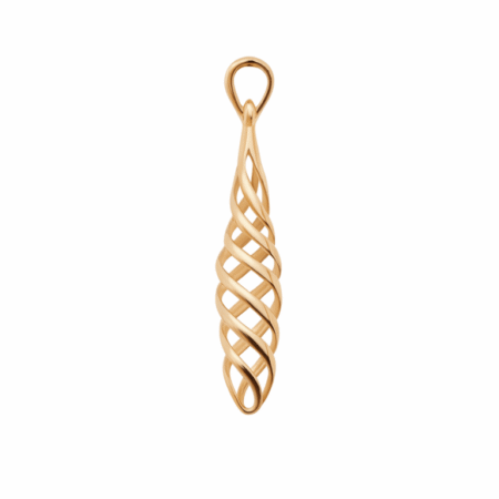 Spiral 9ct Gold Pendant
