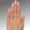 4ct Elongated Cushion Cut Lab Diamond Engagement Ring South Africa Aria Jewellery White Gold