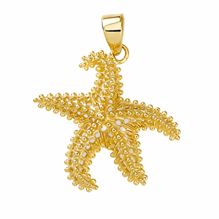 Gold Starfish Pendant