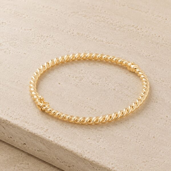 9ct Yellow Gold Twist Bangle South Africa