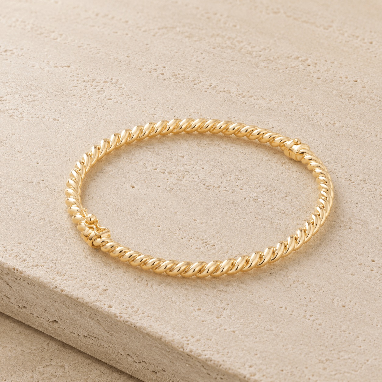 9ct Yellow Gold Twist Bangle South Africa