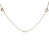 9ct gold 5 Heart Link Chain
