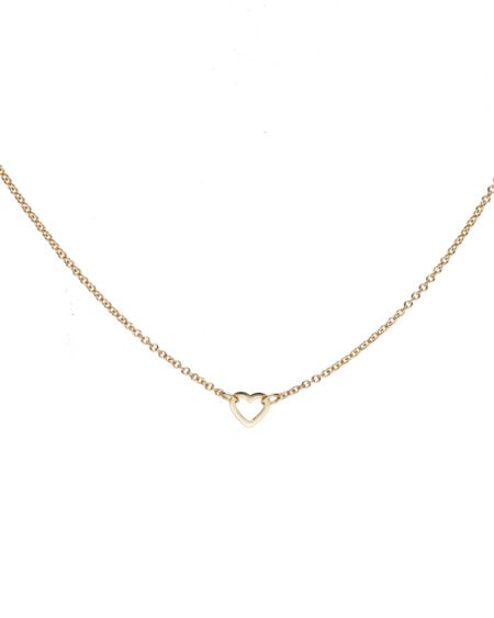 9ct gold 5 Heart Link Chain