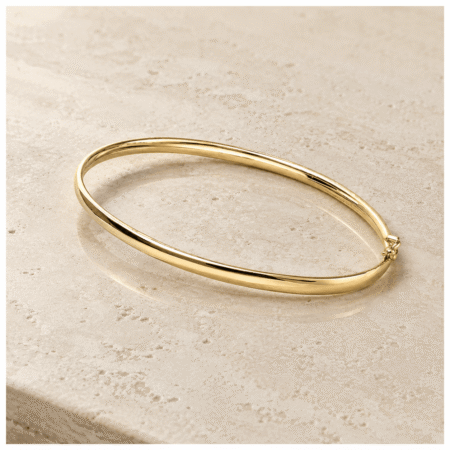 9kt Gold Hinged Bangle South Africa