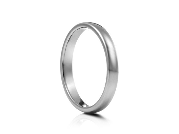 8mm Brushed Matt Tungsten Wedding Ring