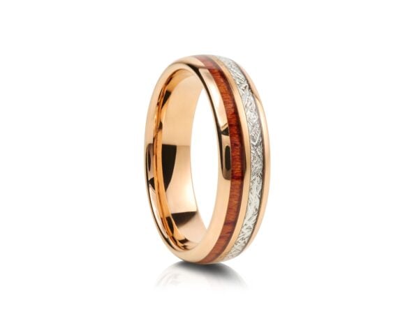 6mm Tungsten Ring with Blue Inlay