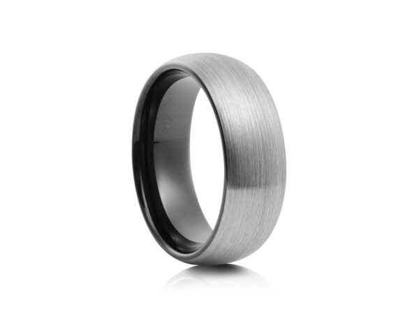 8mm Dome Matte Finish Tungsten Ring