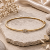 9ct Gold Diamond Bangle