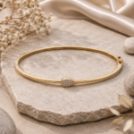 9ct Gold Diamond Bangle