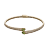 9ct Gold Peridot and Diamond Bangle South Africa